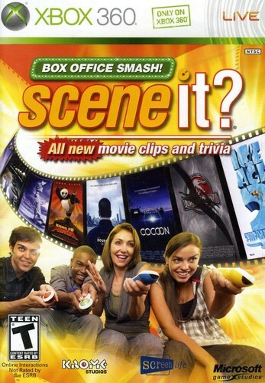 Scene It - Microsoft Xbox 360. New Case. Tested. No Scratches.
